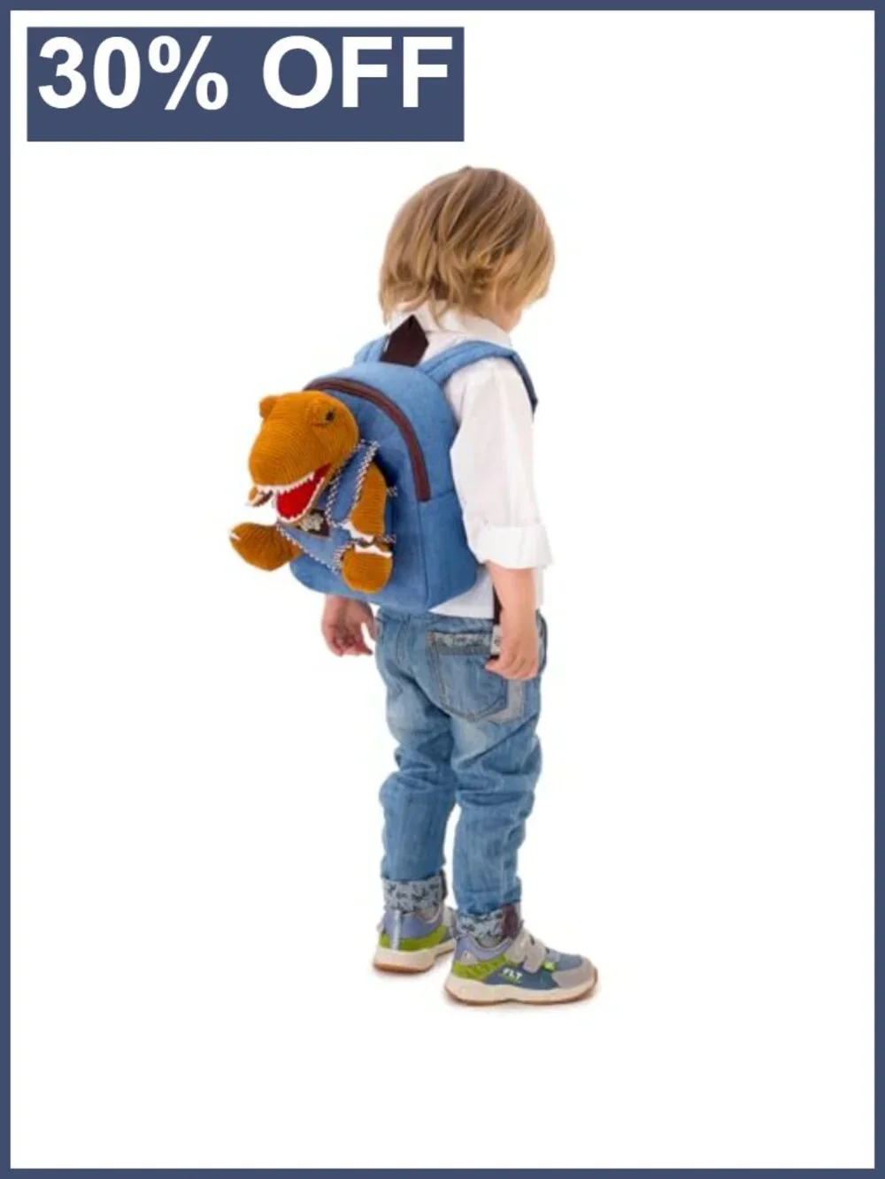 Kids Toddler Backpack with Removable Plush T-Rex Dinosaur Toy, Machine
